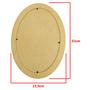 Imagem de Kit 5 Quadro Com Moldura Oval Fundo Removível M 32,5x23,5 Mdf Madeira