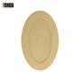 Imagem de Kit 5 Quadro com Moldura Oval Fundo Removível P 25,5x16,5 Mdf 9mm Madeira