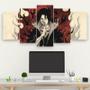 Imagem de Kit 5 Quadros Decorativo Mosaico Itachi Anime Naruto