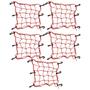 Imagem de  Kit 5 Rede Elástica Aranha Para Moto 35x35 Prender Segurar Capacete Carga Bagageiro Redinha