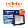 Imagem de Kit 5 Refletores de Led 70W  Fortled