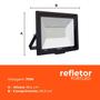 Imagem de Kit 5 Refletores de Led 70W  Fortled