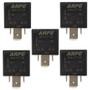 Imagem de Kit 5 Rele Auxiliar RA-1712 4 Pinos 12 V 70 Amperes Linha Renault