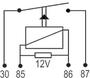 Imagem de Kit 5 Reles Mini Auxiliar Vw / Gm / Fi / Fd 4 Termiais 12v 