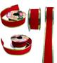 Imagem de Kit 5 Rolo De Fita Decorativa Natal Aramada Vermelha Veludo 2,5cm x 2,70m