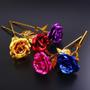 Imagem de Kit 5 Rosas Encantadas Golden Rose Presente Dia Das Mães