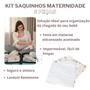 Imagem de Kit 5 Saquinho Maternidade Organizador Viagem Mala Bebê 27,5 x 33,5 cm Mala Viagem Impermeável