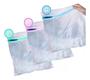 Imagem de Kit 5 Saquinhos Lavar Roupas Delicadas Suja Com Zíper Nylon Protetor P/m/g Resistente Telado