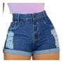 Imagem de Kit 5 Short Bermuda Jeans Feminino Levanta Bumbum Jeans Luxo