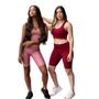 Imagem de Kit 5 Shorts Legging Longo Feminino Cintura Alta Suplex Academia Corrida Atacado