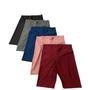 Imagem de Kit 5 Shorts Legging Longo Feminino Cintura Alta Suplex Academia Corrida Atacado