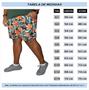 Imagem de Kit 5 Shorts Plus Size Estampado Micro-Fibra Tactel Sortidos