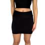 Imagem de Kit 5 Shorts Saias Femininos Justos Cós Lisos Cores Sortidas Suplex Pp ao Plus Size