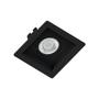 Imagem de Kit 5 Spot Embutir Mr16 Quadrado Recuado Preto + Lâmpada Dicroica 4,8w 6500k