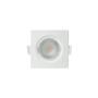 Imagem de Kit 5 Spot Led 3w Quadrado Embutir 3500K Branco Quente - Iluminação Decoração Casa