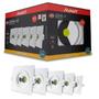 Imagem de Kit 5 Spot LED 5W Luz amarela 3000K Embutir Quadrado Direcionável Bivolt 400 Lumens Avant