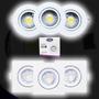 Imagem de Kit 5 Spot LED 7w 5w 3w Quadrado Redondo Branco Quente Casa Quarto Sala Rebaixamento Teto L&D