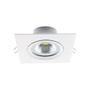Imagem de Kit 5 Spot LED 7w 5w 3w Quadrado Redondo Branco Quente Casa Quarto Sala Rebaixamento Teto L&D