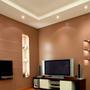 Imagem de Kit 5 Spot LED 7w 5w 3w Quadrado Redondo Branco Quente Casa Quarto Sala Rebaixamento Teto L&D