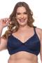 Imagem de Kit 5 Sutiã Plus Size Sem Bojo Reforçado Renda Sustentação Soutien Sutia Feminino Blogueirinha Lingerie com Aro Conforto