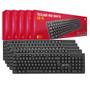Imagem de Kit 5 Teclados Usb Com Fio Resistente Água Regulagem Altura