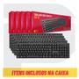 Imagem de Kit 5 Teclados Usb Com Fio Resistente Água Regulagem Altura