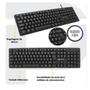 Imagem de Kit 5 Teclados Usb Com Fio Resistente Água Regulagem Altura