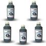 Imagem de Kit 5 Tinta 1L Preto Compatível Para Recarga 664 xp201 xp211