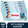 Imagem de Kit 5 Toalha Umedecida Huggies Tripla Proteção 88Un -Huggies