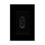Imagem de Kit 5 Tomada 20A Simples 2p+t Com Placa Espelho Black Linha Dubai 127v e 250v Bivolt