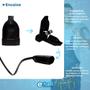 Imagem de Kit 5 Tomada Fêmea 2p 10A Desmontável Com Inmetro Preto Bivolt