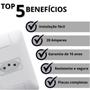 Imagem de Kit 5 Tomada Simples 20a 4x2 Embutir Aria Tramontina