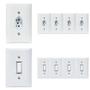 Imagem de Kit 5 Tomadas Simples 2p+t 10A + 5 Interruptores Simples 1 Tecla Com Espelho Branco Bivolt 127V e 250V 