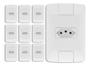 Imagem de Kit 5 Tomadas tramontina e 5 interruptores simples aria casa completa oferta