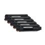 Imagem de Kit 5 Toner Compatível Com Hp Cf283a  M125  M126  M127