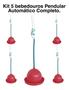 Imagem de Kit 5 Un. Bebedouros Aut. Pendular Para Aves, Pintos E Galinha - PETSOLUTION