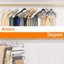 Imagem de Kit 5 Un Cabide Organizador Multiuso Aço p Roupas 5x1 Branco