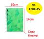 Imagem de Kit 5 Un Caderno Espiral Capa Flexível Com 96 Folhas De 1/8