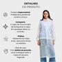 Imagem de Kit 5 un Capa de Chuva Transparente PVC Impermeável Com Capuz Reforçada Tamanho Único Resistente