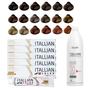 Kit 5 Un Coloração 5.5 Castanho Claro Mogno + Oxidante de 1L 30 Vol Itallian Color - Itallian Hairtech Imagem de Kit 5 Un Coloração 5.5 Castanho Claro Mogno + Oxidante de 1L 30 Vol Itallian Color