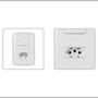 Imagem de Kit 5 Uni - MG B3 Conj 2P+T 10A + 1 Int Paralelo 10A Branco