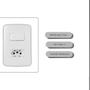 Imagem de Kit 5 Uni - MG B3 Conj 2P+T 10A + 1 Int Paralelo 10A Branco