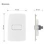 Imagem de Kit 5 Unidades MG B3 Conj 1 Int Simples 4x2 10A 250V Branco