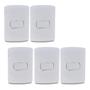 Imagem de Kit 5 Unidades MG B3 Conj 1 Int Simples 4x2 10A 250V Branco