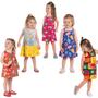 Imagem de Kit 5 Vestidos Infantil Meia Malha Kyly AtacadoVerão