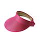 Imagem de Kit 5 Viseiras Tiara Arco Rosa Aba 12Cm Com Elástico Praia