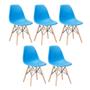 Imagem de KIT - 5 x cadeiras Charles Eames Eiffel DSW - Base de madeira clara