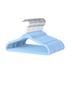 Imagem de Kit 50 cabide aveludado infantil slim azul ultra fino slim antideslizante