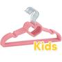 Imagem de Kit 50 Cabides Veludo Roupa Infantil Slim Antiderrapante 