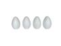 Imagem de Kit 50 Casca De Ovos Plástico Branco Para Decoração De Páscoa